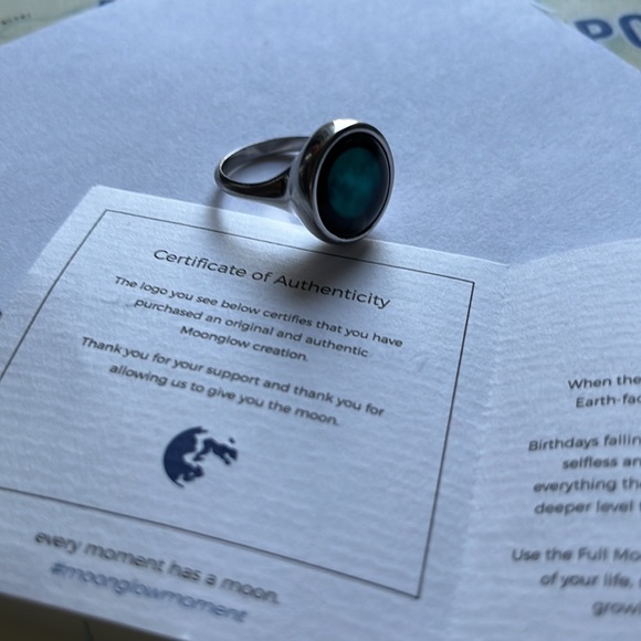 Moonglow Ring - “ New Moon “ Size 8 - Picture 3 of 16